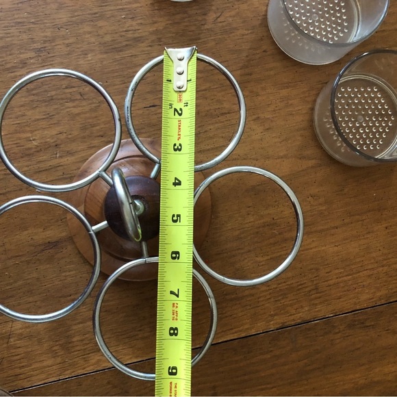 Luthje 9” danish supper club dish wood spin candy plastic - Picture 5 of 7